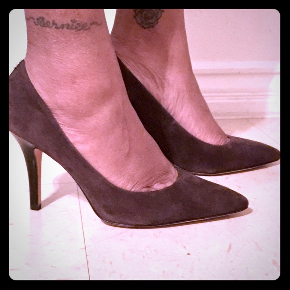 Coach Shoes - Chocolate Brown Coach Heels